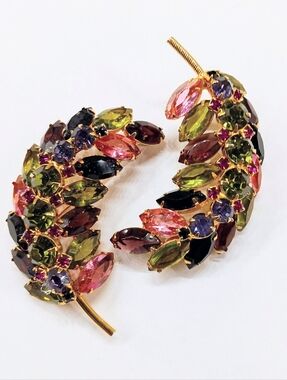 Vintage 2 Juliana Rhinestone Brooches Delizza Elster Verified